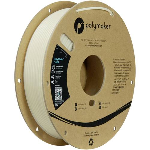 Polymaker PG05004 CoPA Filament PA-Nylon hitzebeständig, hohe Zugfestigkeit 2.85mm 750g Klar PolyMide 1St.