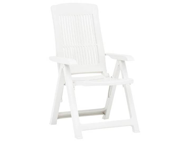 SALE 2025 Lot de 2 fauteuils relax/ Chaises inclinables de jardin - Ensemble de 2 pièces - Plastique Blanc Chill203878