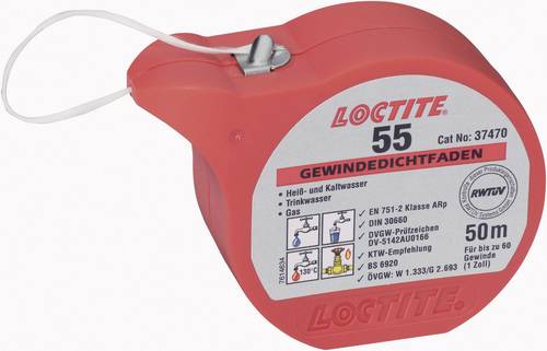 Loctite 55 Gewindedichtfaden Herstellerfarbe Weiß 492004 50m