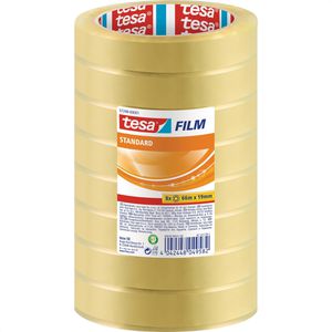 Tesa Tesa Klebeband 57208,  film, 19mm x 66m, transparent, Kern-Ø 76mm, 8 Stück