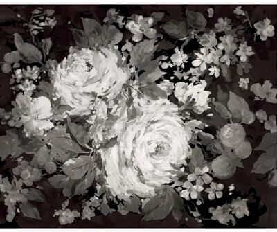 York Wallcoverings Impressionist Floral Grey Wall Mural