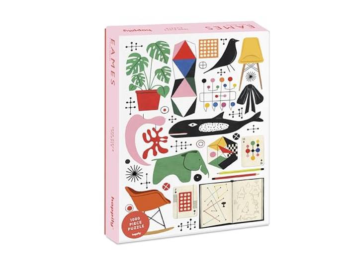 Eames Legpuzzel voor volwassenen, 1000 stukjes, premium 100% gerecycled bord, Eames Retro puzzel van 1000 stukjes voor volwassenen, retro geschenken, Happily legpuzzels