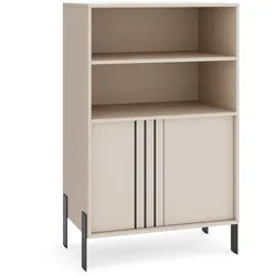 KOMMODE VALOZA 120/87/40cm mit 3 Schubladen 2 Türen Kaschmir