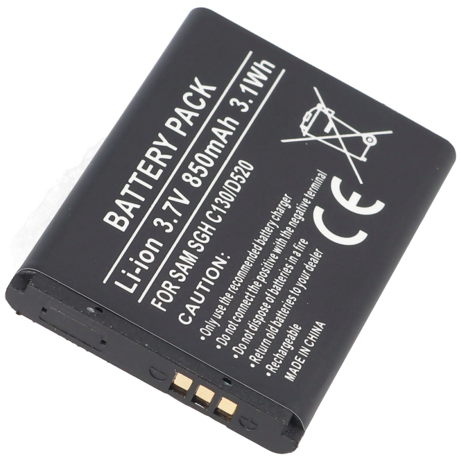 AccuCell Accu voor Samsung SGH-X200 BST3108BEC STD - Li-ion 3.7V