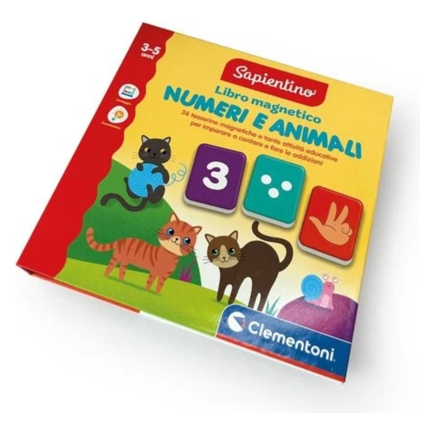 Clementoni Sapientino Magnetisches Buch Zahlen und Tiere (Deutsch) (59006785)
