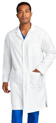 Wonderwink WW5172 Men's Long Lab Coat in White size Small