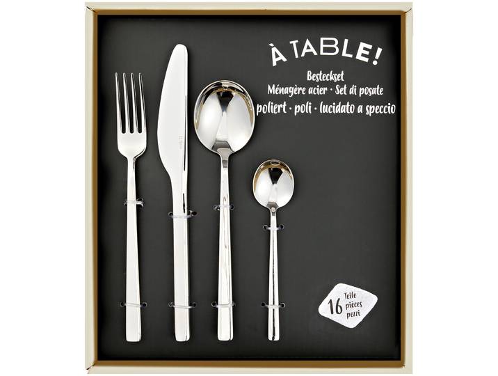 À Table! Besteckset silber poliert 16-teilig, by Sola