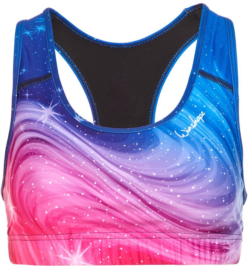 Sport-Bustier WINSHAPE "SB101-Stardust", Damen, Gr. S, Normalgrössen, bunt (stardust), 80% Polyester, 20% Elasthan, BHs Sport-Bustier, Functional stardust S, Normalgrössen