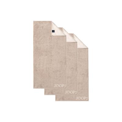 Handtuch JOOP "Handtuch Classic / Infinity / Signature 3er Pack", beige, B:50cm, Obermaterial: 100% Baumwolle CO., Handtücher