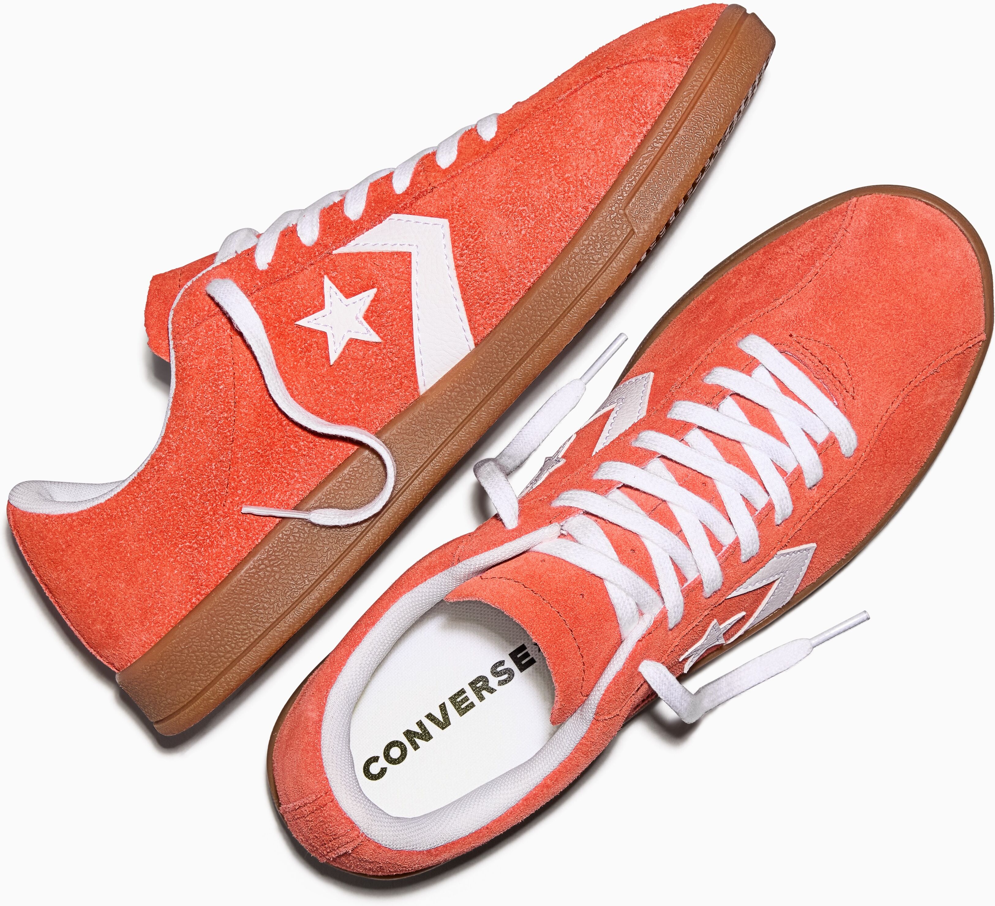 Sneaker CONVERSE "ALL STAR CLASSIC TRAINER RETRO", Gr. 38, orange (smoked paprika, weiß, gum), Leder, Schuhe Sneaker