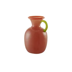 HOME STORY Vase   ¦ orange ¦ Glas ¦ Maße (cm): H: 27,5  Ø: 18.5