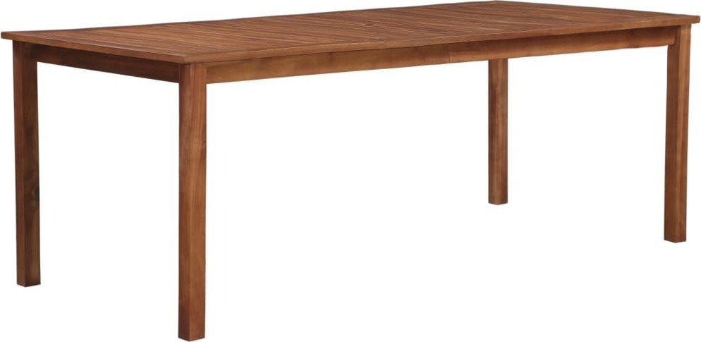 The Living Store Gartentisch 200x100x74 cm Akazie Massivholz