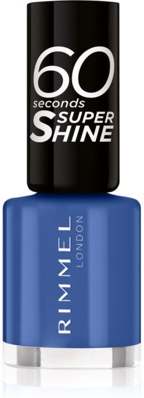 Rimmel 60 Seconds Super Shine nail polish shade 828 Danny Boy Blue! 8 ml