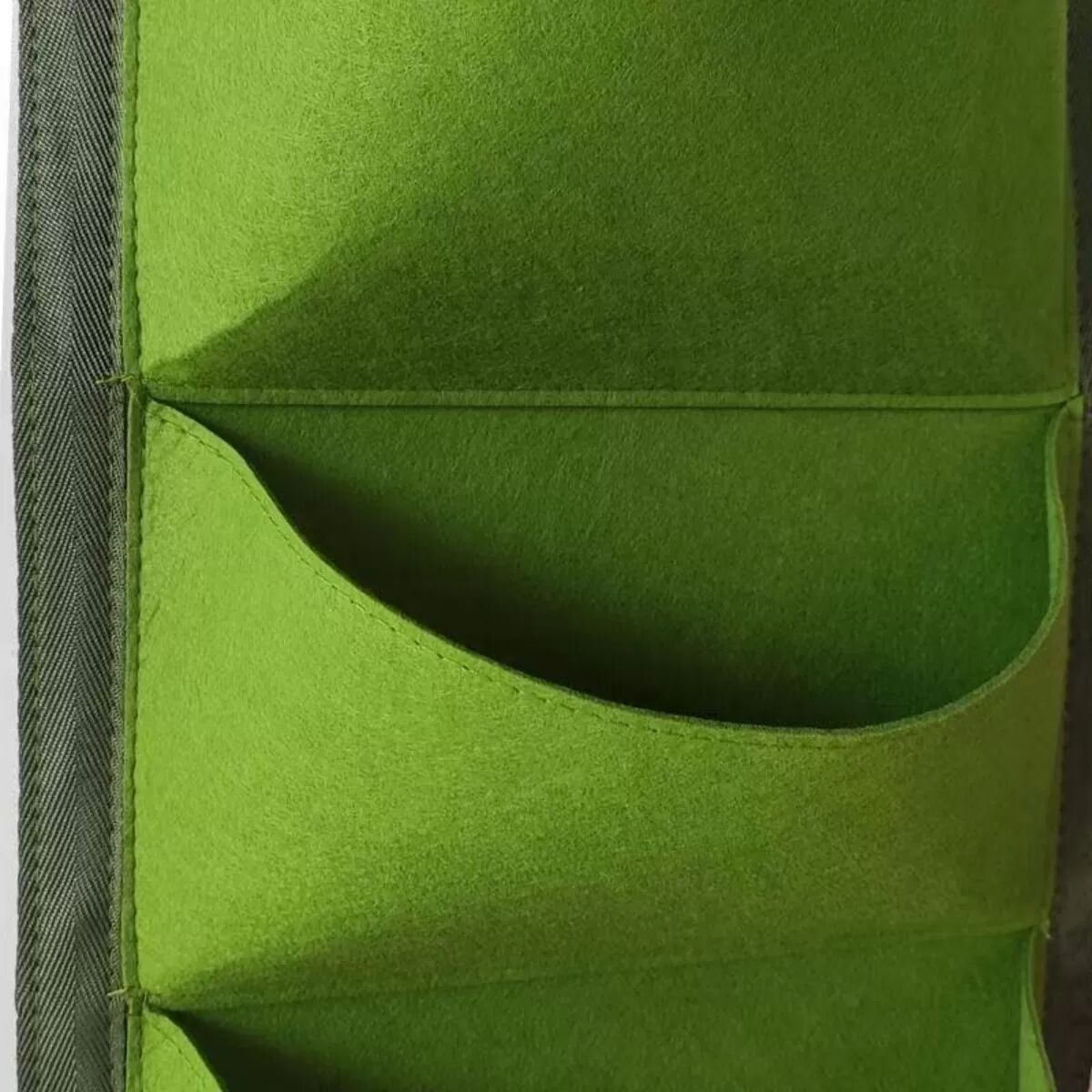 INF Filz-Wand-Pflanztasche – Vertikale Hänge-Pflanztasche für Setzlinge und Gemüse, ideal für Balkon und Wand Grün