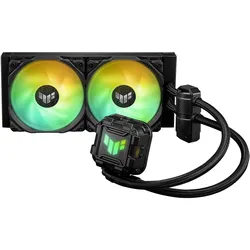 ASUS TUF Gaming LC II 240 ARGB All-in-One-Flüssig-CPU-Kühler (Aura Sync Beleuchtung, 2x TUF Gaming 120mm ARGB-Radiatorlüfter, schwarz)