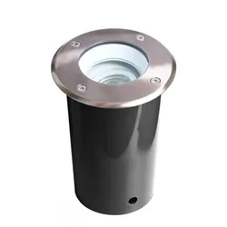 Deko-Light Bodeneinbauleuchte Pavo Rund GU10 schwenkbar IP67 Silber gebürstet