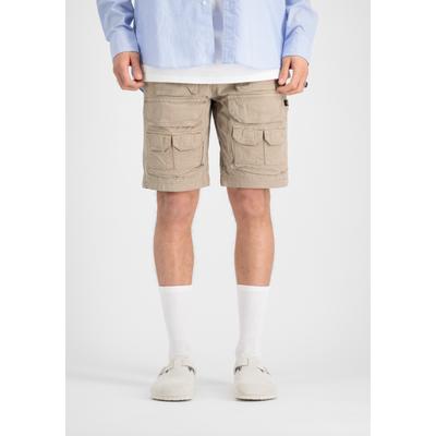 Shorts ALPHA INDUSTRIES "Battle Short", Herren, Gr. 29, Normalgrößen, beige (vintage sand), Obermaterial: 100% Baumwolle, Hosen Shorts