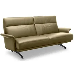 Segmüller Werkstätten Sofa 2-Sitzer Velino Leder Moos