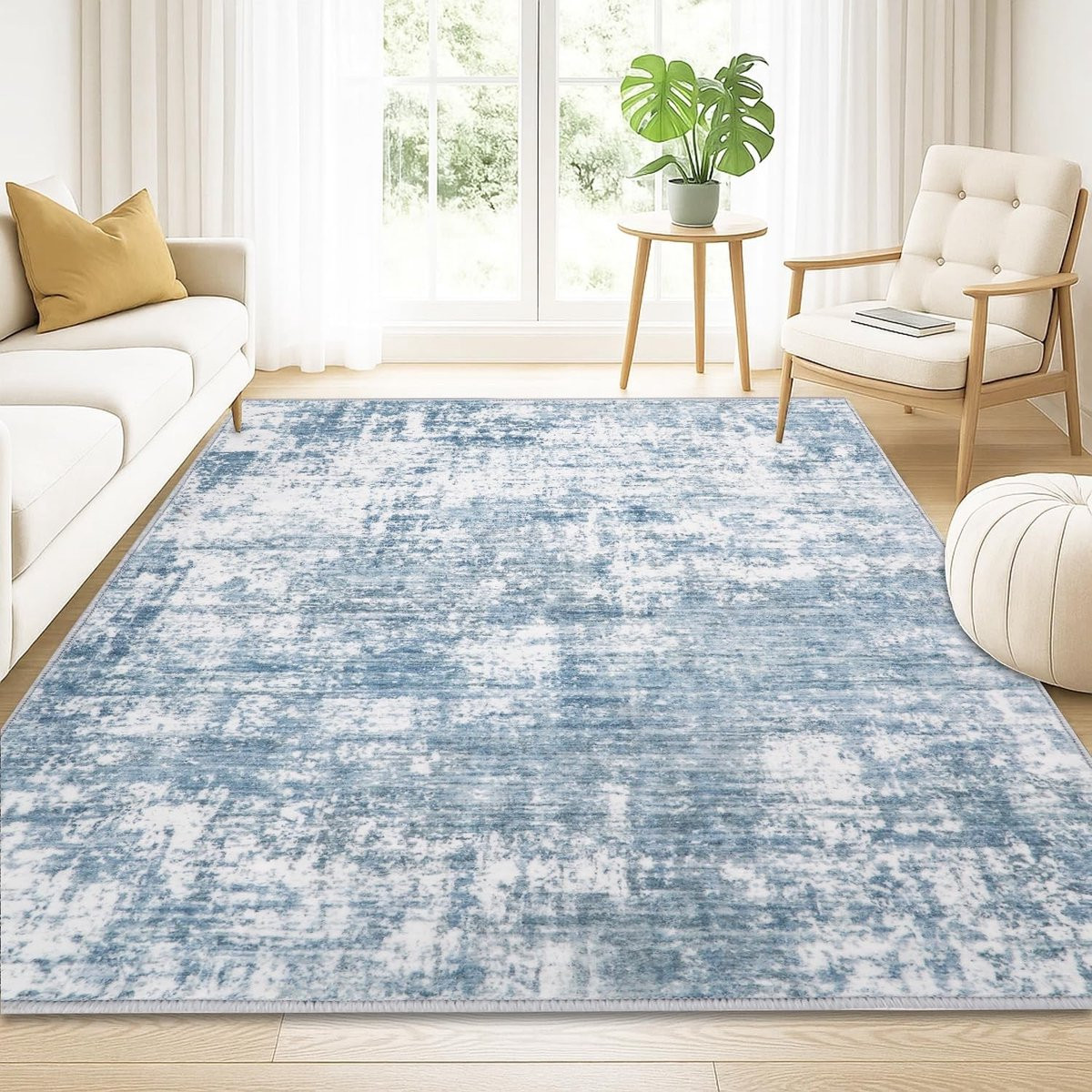 Omgoods Modern Abstract Tapijt - Kunstmatige Wol - Breedte: 140 cm, Lengte: 200 cm
