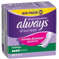 Always Discreet Inkontinenzeinlagen »Discreet Normal« 30 Stück