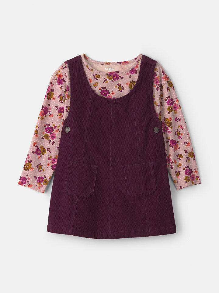 OshKosh 2tlg. Outfit in Bordeaux/ Rosa - 110