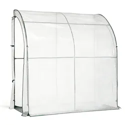 Hardin 1fachgut Ganzjahres-Gewächshaus mit isolierender Bodenmatte, ca. 200 x 100 x 200 cm – Transparent