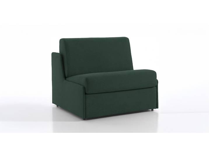 MARSEILLAN - Fauteuil convertible - Tweed, Vert sapin