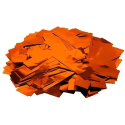 TCM FX Metallic Konfetti rechteckig 55x18mm, orange, 1kg