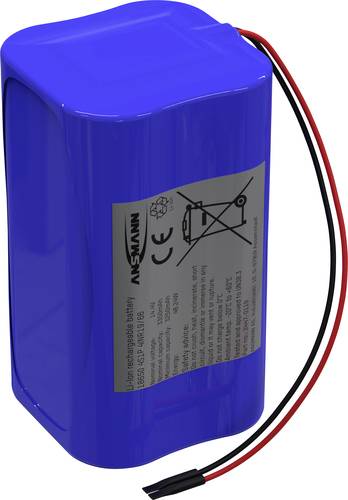 Ansmann 4S1P Akkupack 4x 18650 Kabel Li-Ion 14.4V 3350 mAh
