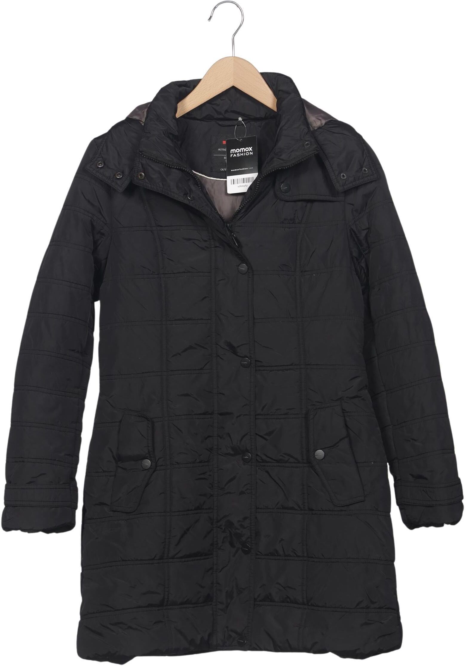 Street One Damen Mantel, Schwarz, Gr. EU 38, Synthetik / Tex / Membran - Second Hand