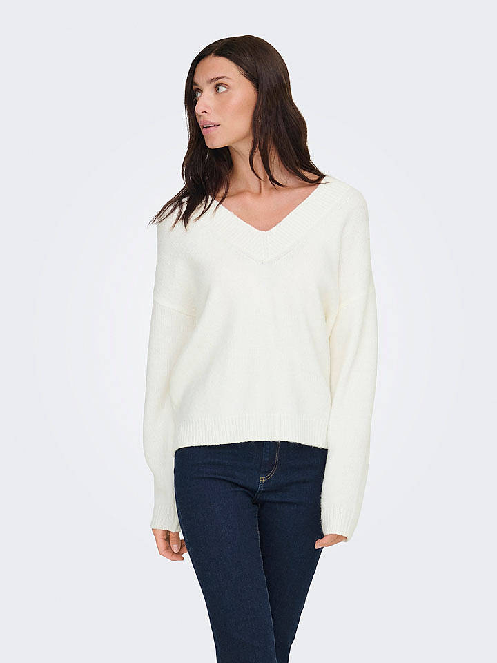 JDY Pullover in Weiß - XS