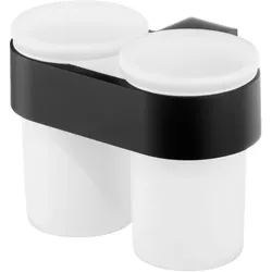 Neuesbad Futura black Doppelbecher, Farbe: schwarz matt 02960