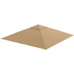 STILVORA Ersatzdach für Pavillon Polyester Beige 298x295 cm UV-beständig