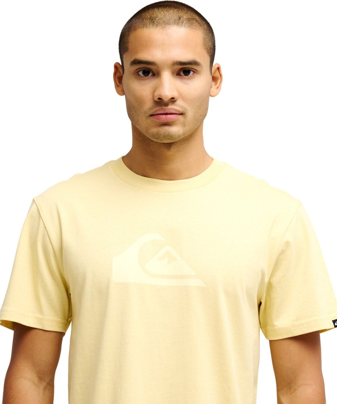 T-Shirt QUIKSILVER "Ev Comp Logo", Herren, Gr. XS, straw, Obermaterial:100% Baumwolle, Shirts T-Shirt straw XS