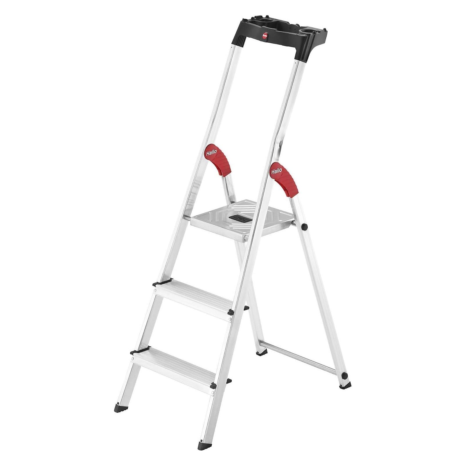 Hailo L60 StandardLine, Alu-Sicherheits-Stehleiter, 6 Stufen (Stehleiter, 190 cm) (8160-607)