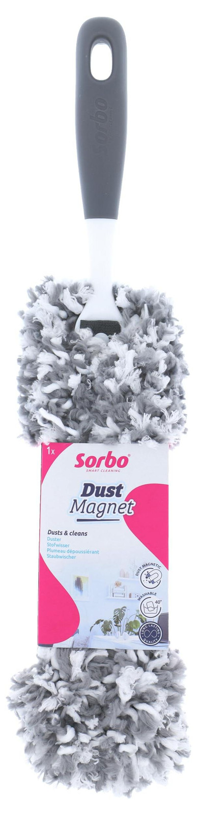 Dripio Microvezelstofwisser met handvat, grijs/wit, Breedte: 46,5 cm