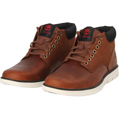 Sneaker TIMBERLAND "BRADSTREET - MID LACE UP SNEAKER", Herren, Gr. 43,5, Synthetik, braun (mid braun), Leder, Schuhe Sneaker, Winterstiefel, Schnürstiefel, Winterschuhe, Topseller