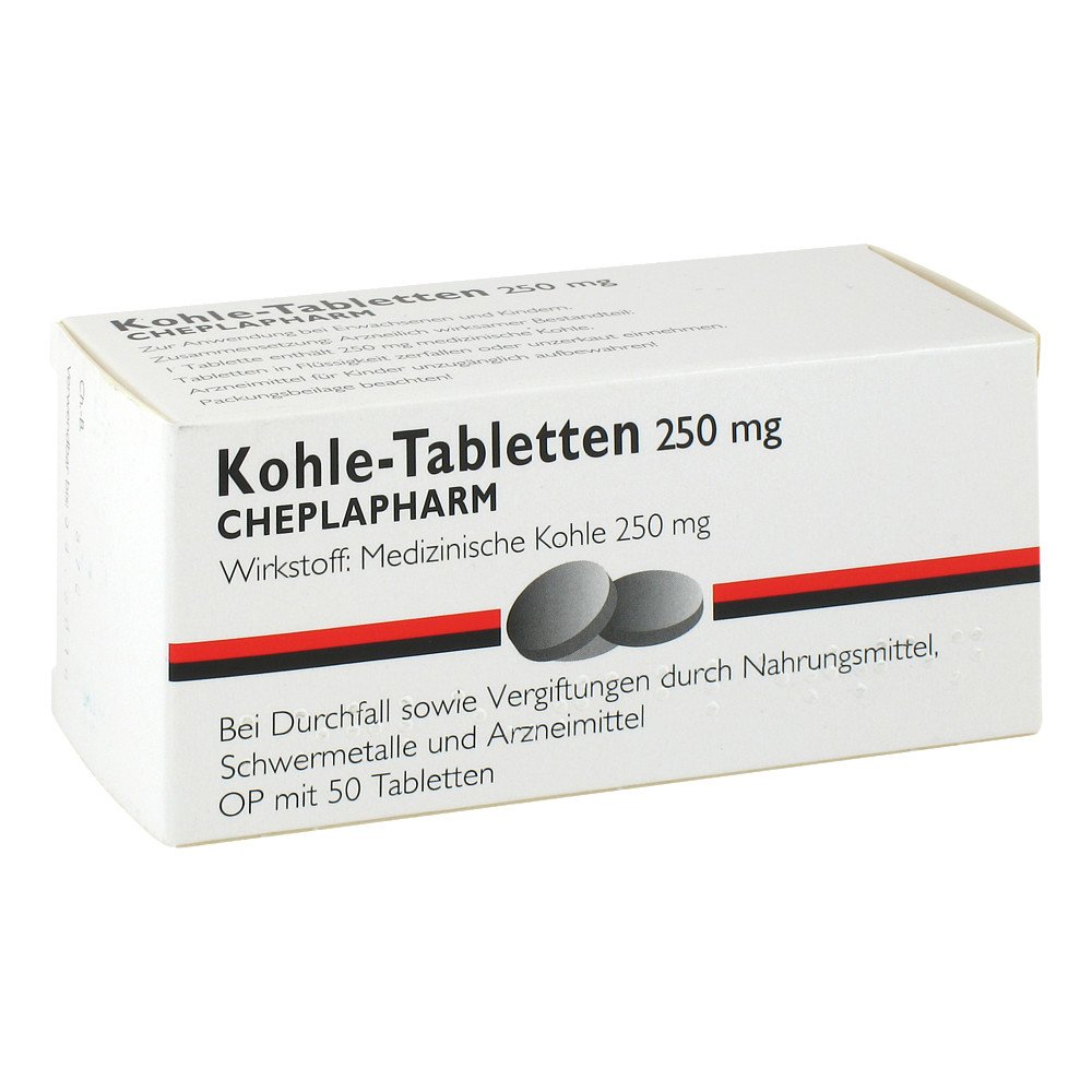 CHEPLAPHARM Arzneimittel GmbH Kohle-Tabletten 250mg 04257397