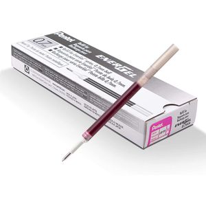 Pentel Gelschreibermine LR7-V4X, Strichbreite 0,35mm, magenta, 12 Stück