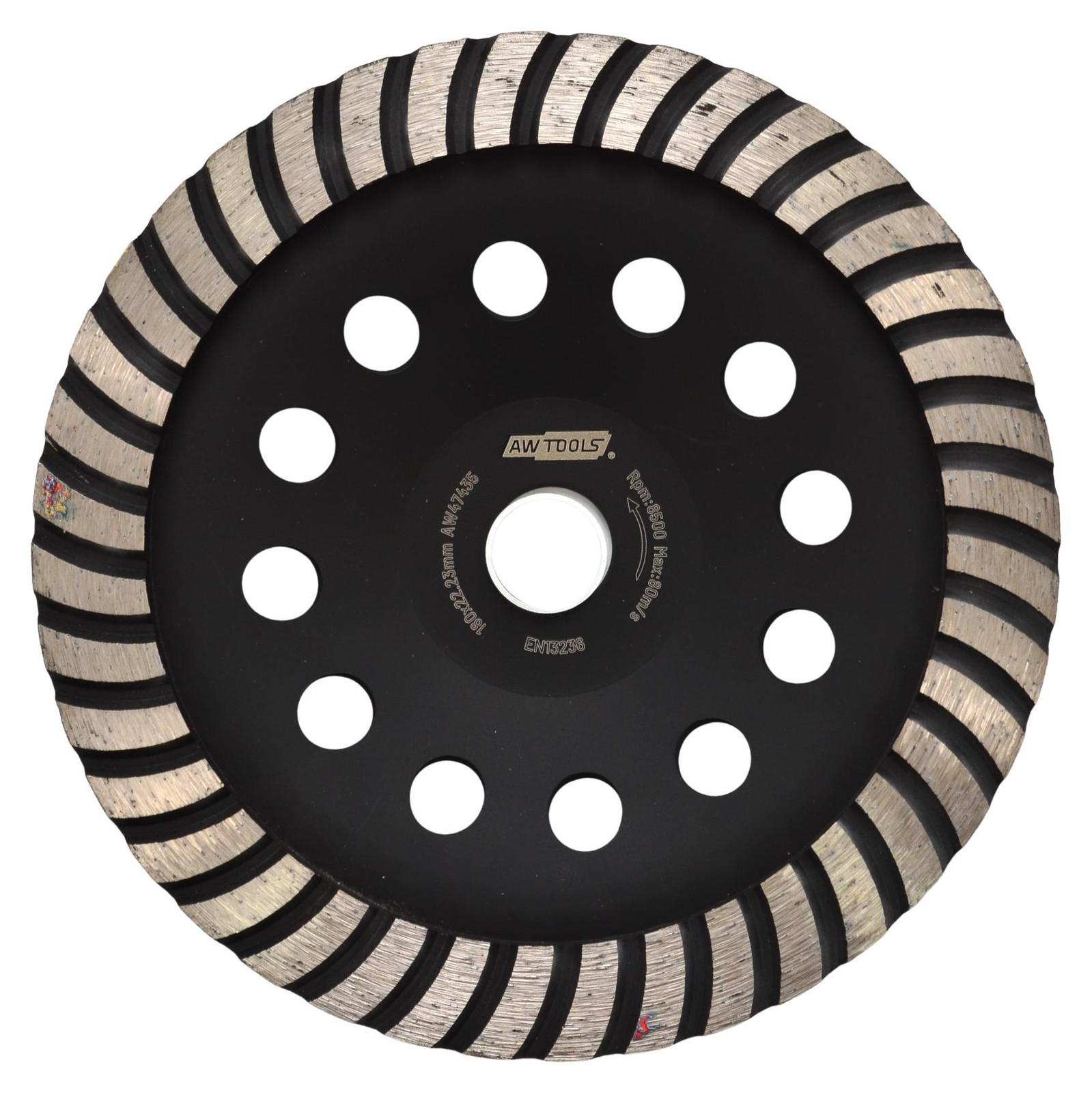AWTOOLS Diamantschijf voor beton met turbovariant, 180 mm
