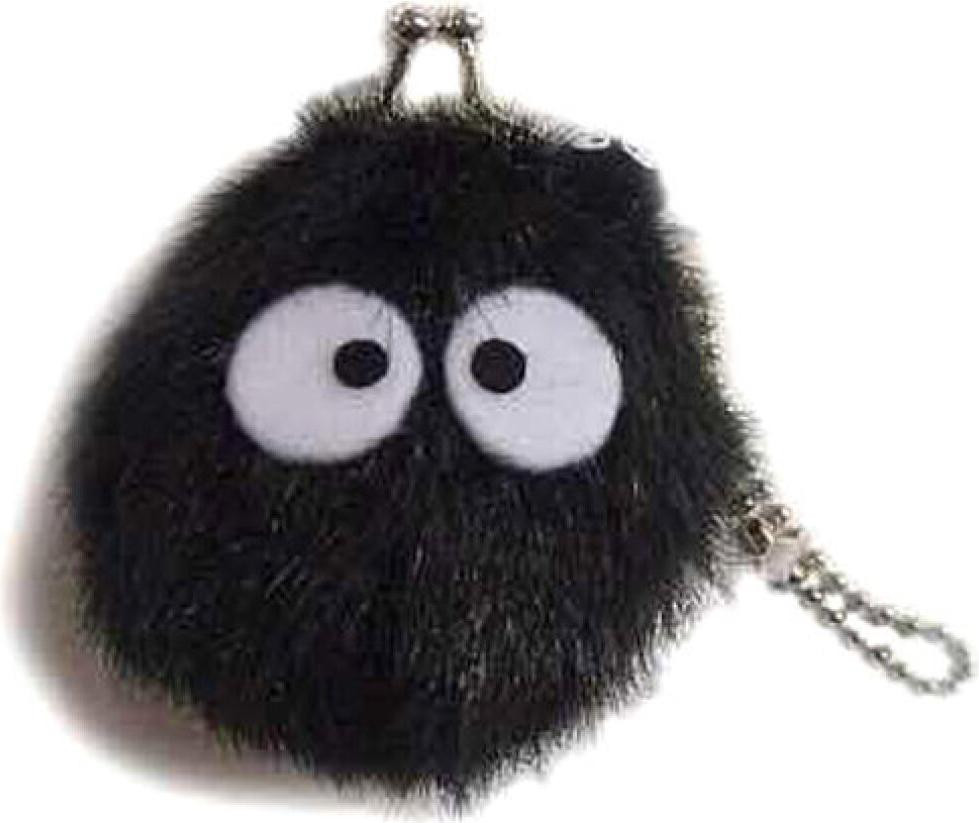 Sun Arrow Mijn buurman Totoro mini pluche portemonnee Susuwatari, 8 cm