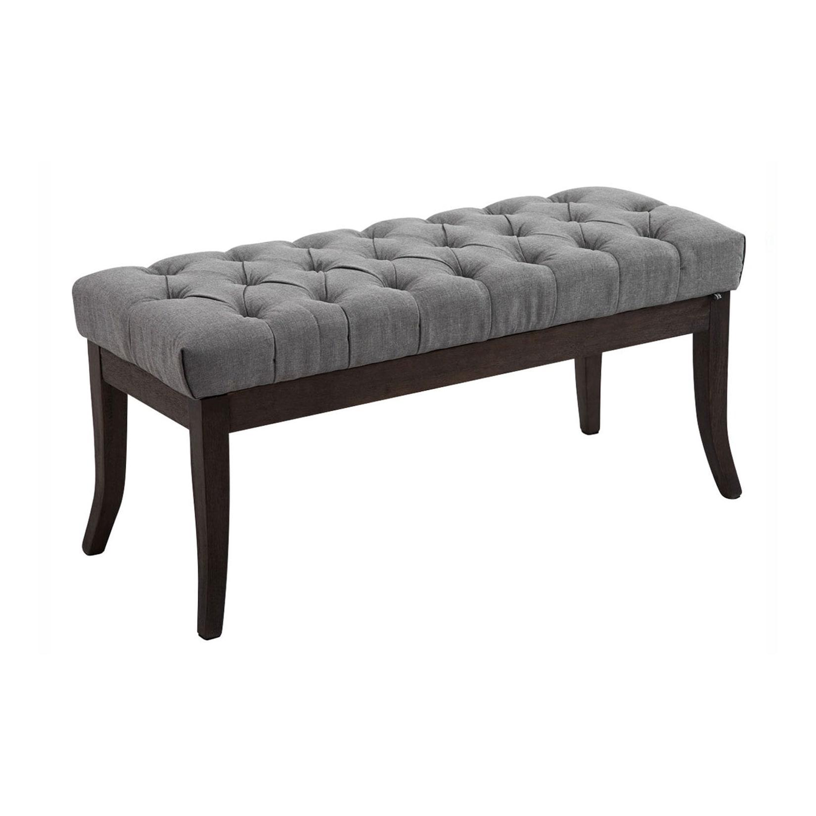 CLP Sitzbank Ramses Stoff antik-dunkel 100 Farbe: grau, Größe: 100 cm
