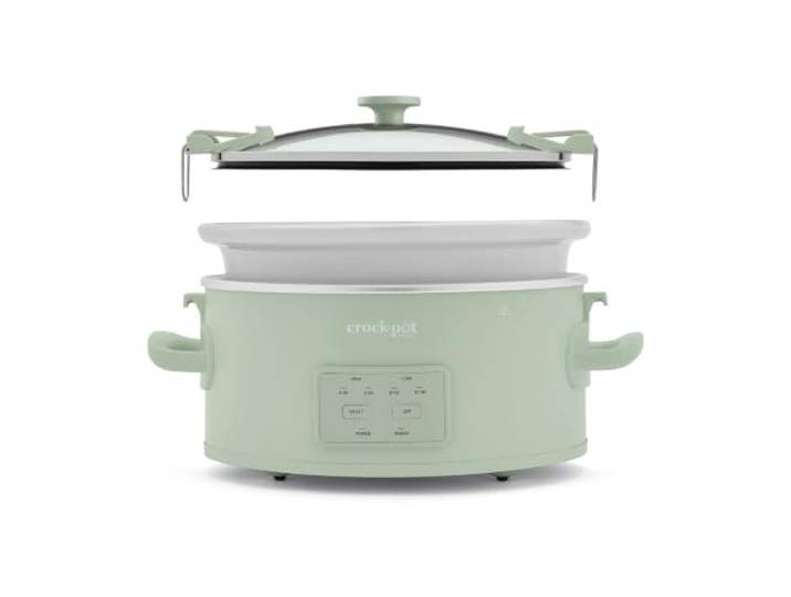 Crock-Pot Design Series 6,0-Liter programmierbarer Schongarer, Desert Sage Green (CSC124X)