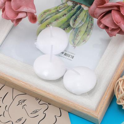 On Spot Shop Romantic Floating Unscented Discs Candles For Wedding, Valentines Day, Party, Bathtub Decor & Home Candlelight 16pcs White