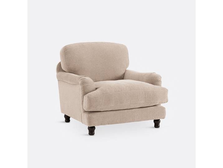 LA REDOUTE Fauteuil polyester chiné, NOON Beige, Made in France