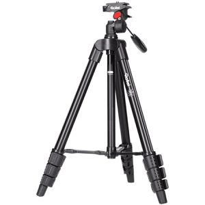 Rollei Compact Traveler Star S1 Stativ, Höhe bis 120 cm, für Kamera, mit 2-Wege-Kopf, Dreibein