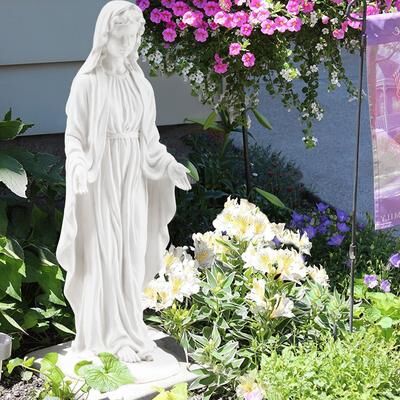 EROMMY Outdoor Religious Statue - Waterproof Garden Decor for Patio, Porch, and Courtyard