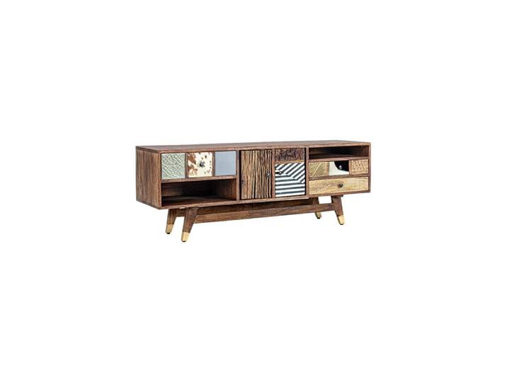 Massives Design Lowboard „Dhaval“ Mangoholz Multicolor Bizzotto