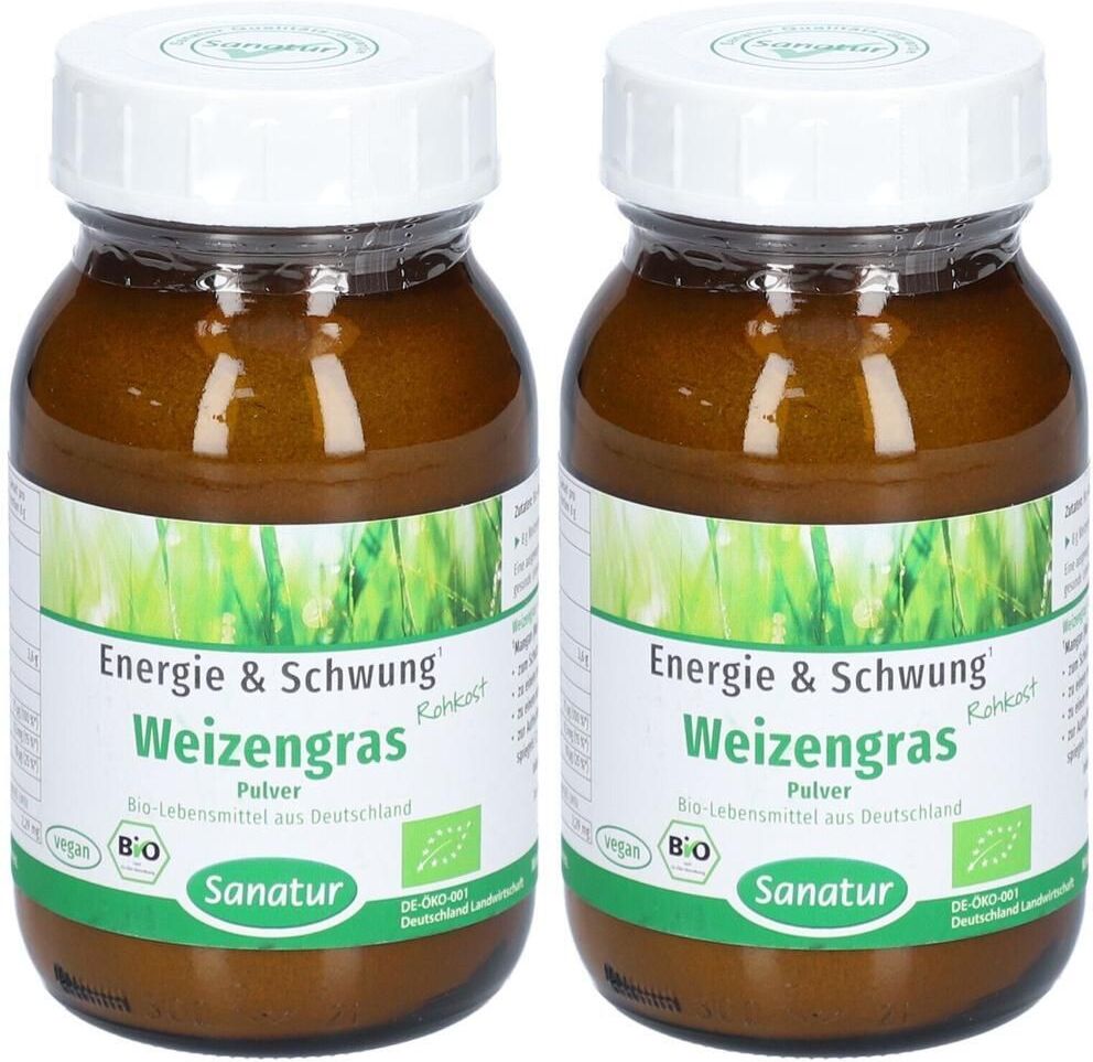 Sanatur Weizengras BIO Pulver 2x 2x90 g