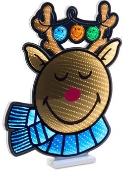"SmileyWorld(R) Holiday Reindeer Ekkolight 21""H by Melrose in Brown Blue Green (Size OS)"